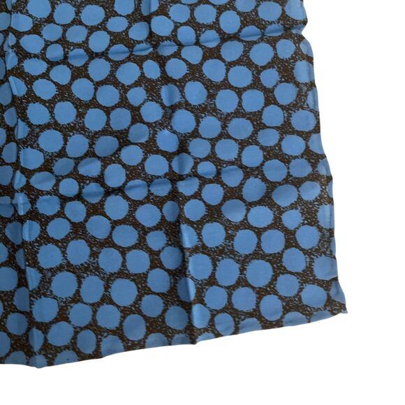 Carrot Gibbs Men's Pocket Square Handkerchief  Blue Printed 13" - Picture 3 of 5